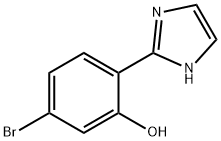 5-broMo-2-(1H-iMidazol-2-yl)phenol Struktur