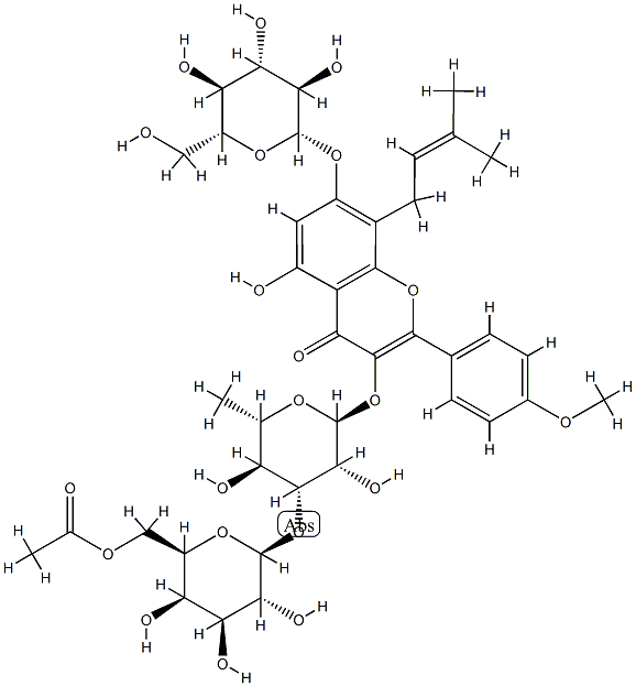 hexandraside B Struktur