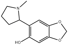 6-(1-Methyl-2-pyrrolidinyl)-1,3-benzodioxol-5-ol Struktur