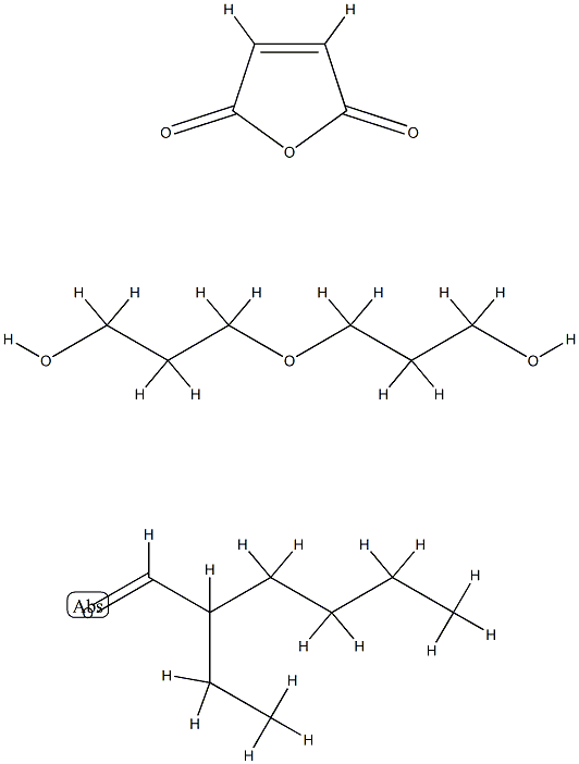 Hexanal, 2-ethyl-, polymer with 2,5-furandione and oxybis[propanol] Struktur