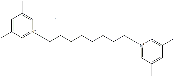 Pyridinium, 1,1'-(1,8-octanediyl)bis[3,5-dimethyl-, diiodide Struktur