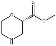 2-Morpholinecarboxylic acid, Methyl ester, (2S)- Struktur