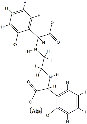 2-[2-[[carboxylato-(2-oxidophenyl)methyl]amino]ethylamino]-2-(2-oxidop henyl)acetate, indium(+3) cation Struktur