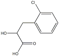 3-(2-Chlorophenyl)-2-hydroxypropanoic acid Struktur