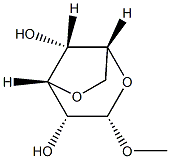 Methyl 3,6-anhydro-α-D-glucopyranoside Struktur