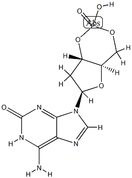 2'-deoxy cyclic GMP Struktur