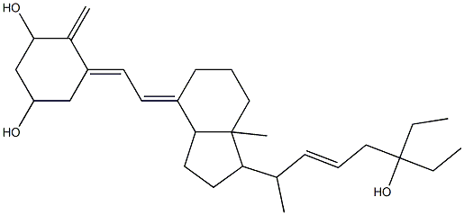 1,25-dihydroxy-26,27-dihomo-22-ene-vitamin D3 Struktur