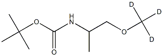 N-tert-Butyloxycarbonyl DL-Alaninol Methyl Ether-d3 Struktur