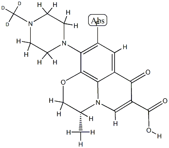 Levofloxacin (R)-Ofloxacin-d3 Struktur