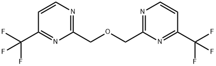 2,2'-oxybis(methylene)bis(4-(trifluoromethyl)pyrimidine) Struktur