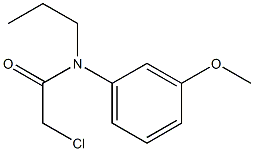 2-chloro-N-(3-methoxyphenyl)-N-propylacetamide Struktur