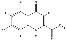 5,7-DICHLOROTHIOKYNURENIC ACID Struktur