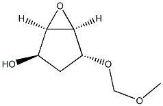 6-Oxabicyclo[3.1.0]hexan-2-ol,4-(methoxymethoxy)-,[1R-(1-alpha-,2-bta-,4-alpha-,5-alpha-)]-(9CI) Struktur