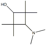 3α-Dimethylamino-2,2,4,4-tetramethyl-1α-cyclobutanol Struktur