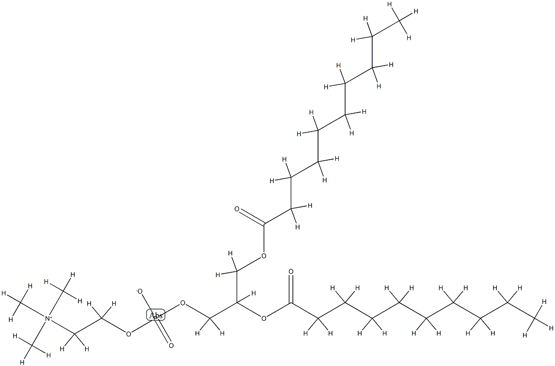 1,2-didecanoylphosphatidylcholine Struktur