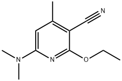 3-Pyridinecarbonitrile,6-(dimethylamino)-2-ethoxy-4-methyl-(9CI) Struktur