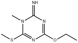 1,3,5-Triazin-2(1H)-imine,4-ethoxy-1-methyl-6-(methylthio)-(9CI) Struktur