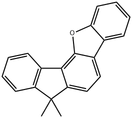 7,7-dimethyl-7H-fluoreno[4,3-b]benzofuran Struktur