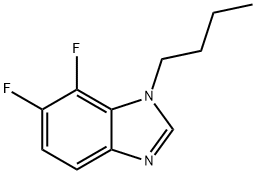 1-Butyl-6,7-difluoro-1,3-benziMidazole Struktur