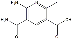 3-Pyridinecarboxylicacid,6-amino-5-(aminocarbonyl)-2-methyl-(9CI) Struktur