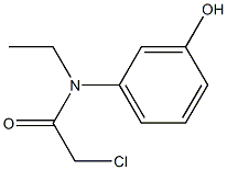 2-chloro-N-ethyl-N-(3-hydroxyphenyl)acetamide Struktur