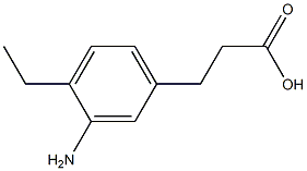 3-(3-amino-4-ethylphenyl)propanoic acid Struktur