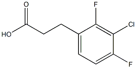 3-(3-chloro-2,4-difluorophenyl)propanoic acid Struktur