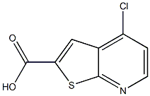 4-Chloro-thieno[2,3-b]pyridine-2-carboxylic acid Struktur