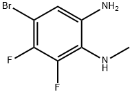 4-BroMo-5,6-difluoro-1-N-Methylbenzene-1,2-diaMine Struktur