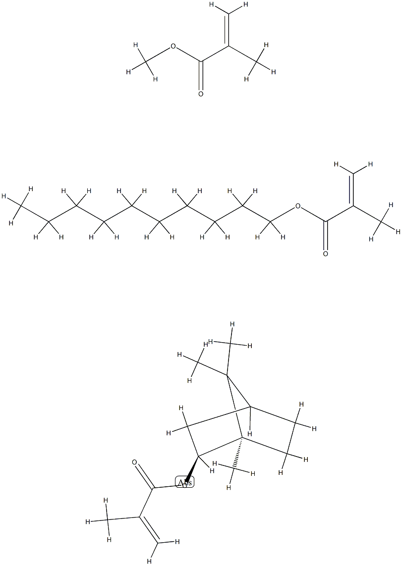 methylmethacrylate-n-decylmethacrylate-isobornylmethacrylate Struktur