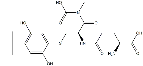 5-(S-glutathionyl)-2-tert-butylhydroquinone Struktur