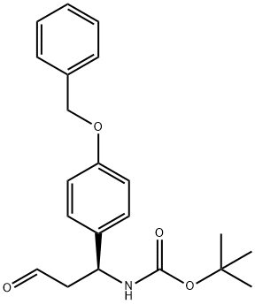 (βS)-β-[[(1,1-DiMethylethoxy)carbonyl]aMino]-4-phenylMethoxy-benzenepropionic Aldehyde Struktur