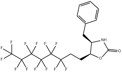 (4R,5S)-(+)-4-Benzyl-5-(3,3,4,4,5,5,6,6,7,7,8,8,8-tridecafluorooctyl)-2-oxazolidinone Struktur