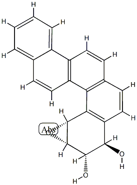 R-9,T-10-DIHYDROXY-C-11,12-OXY-9,10,11,12-TETRAHYDROBENZO[C]CHRYSENE Struktur