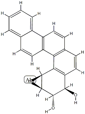 R-9,T-10-DIHYDROXY-T-11,12-OXY-9,10,11,12-TETRAHYDROBENZO[C]CHRYSENE Struktur