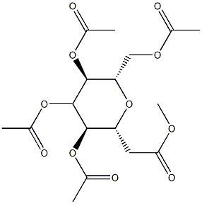 2,6-Anhydro-D-glycero-D-gulo-heptitol pentaacetate Struktur