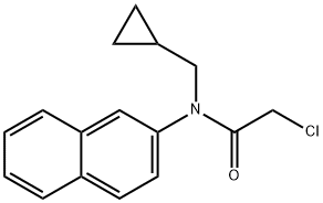 2-chloro-N-(cyclopropylmethyl)-N-(naphthalen-2-yl)acetamide Struktur