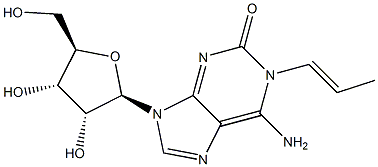 1-allylisoguanosine Struktur