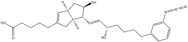 19-(3-azidophenyl)-20-norisocarbacyclin Struktur