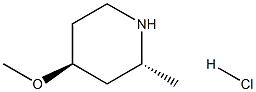 (23,4R)-2-Methyl-4-Methoxylpiperidine hydrochloride Struktur