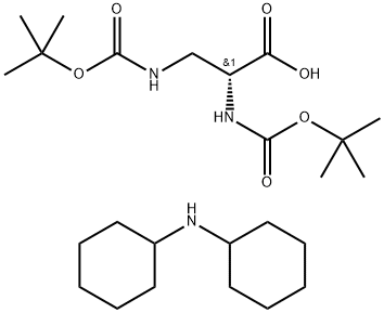 (Tert-Butoxy)Carbonyl D-Dap(Boc)-OH·DCHA Struktur