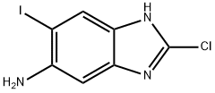 2-Chloro-5-iodo-1H-benzo[d]imidazol-6-amine Struktur