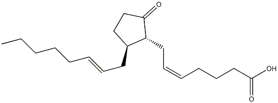 (+)(-)-8,12-trans-9-oxo-prosta-5,14-dienoic acid Struktur