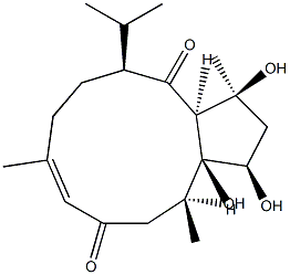 4,6,8-trihydroxy-11-capnosene-2,10-dione Struktur