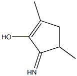 1-Cyclopenten-1-ol,5-imino-2,4-dimethyl-(9CI) Struktur