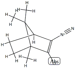 1,7,7-Trimethyl-3-diazobicyclo[2.2.1]heptane-2-one Struktur