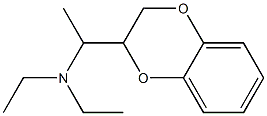 N,N-Diethyl-α-methyl-1,4-benzodioxane-2-methanamine Struktur