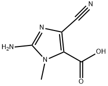 1H-Imidazole-5-carboxylicacid,2-amino-4-cyano-1-methyl-(9CI) Struktur