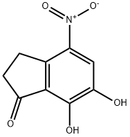 1H-Inden-1-one,2,3-dihydro-6,7-dihydroxy-4-nitro-(9CI) Struktur