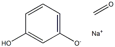 Formaldehyde, polymer with 1,3-benzenediol, sodium salt Struktur